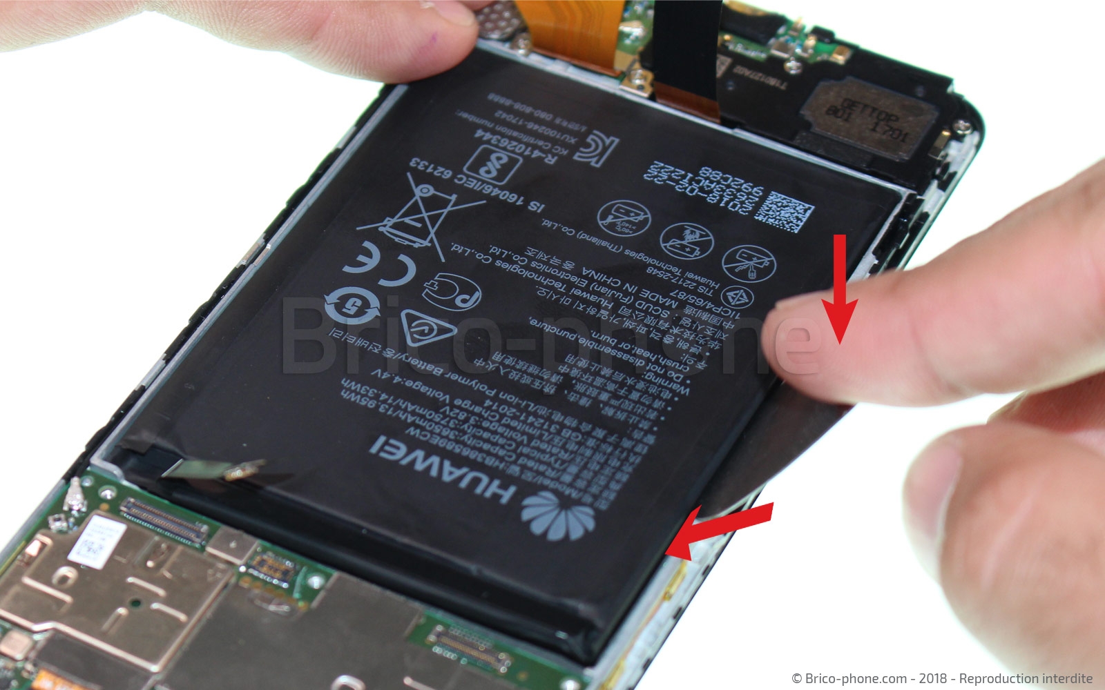 Changement de batterie sur Honor View 10 photo 1