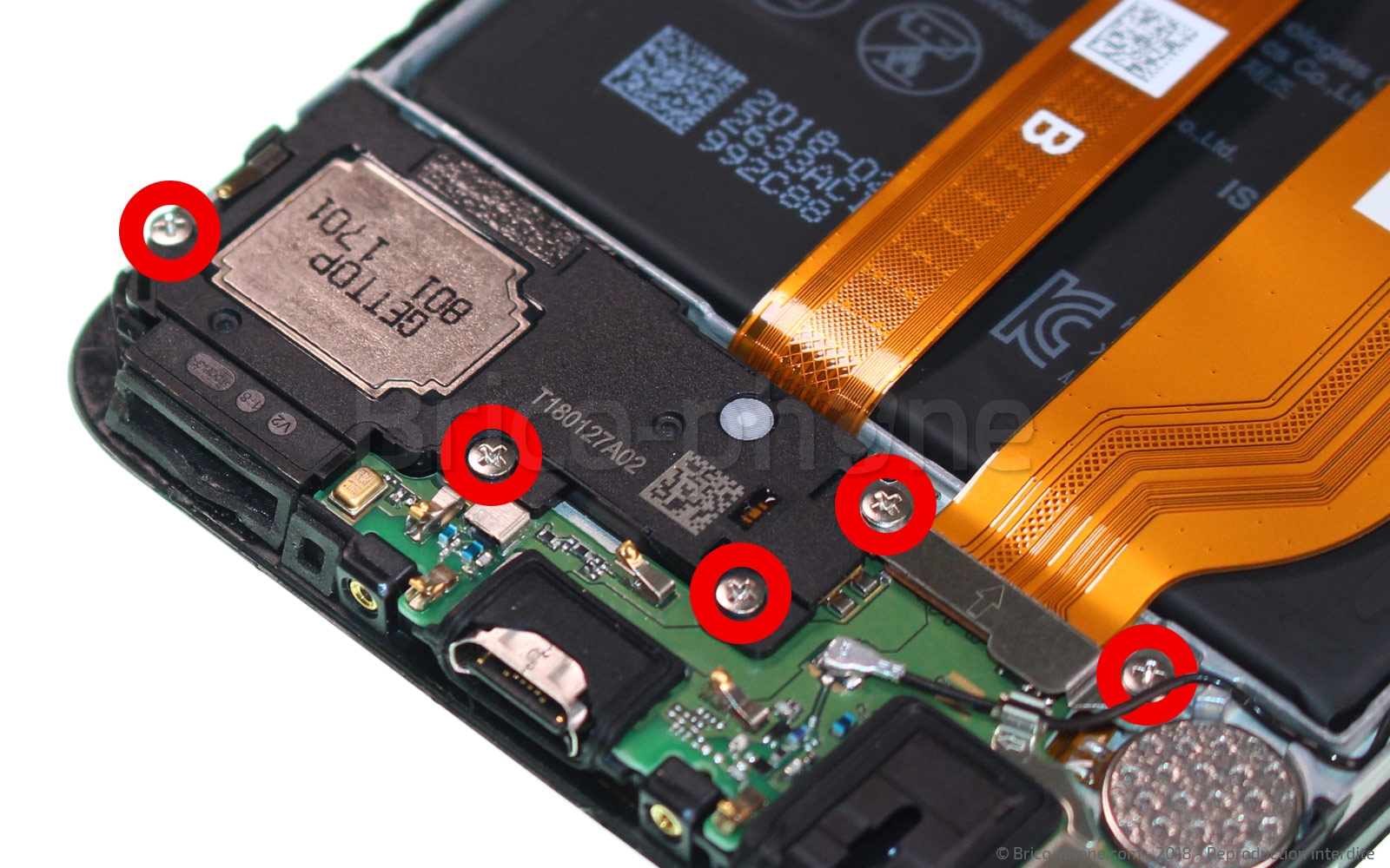 Changement du connecteur de charge sur Honor View 10 photo 1