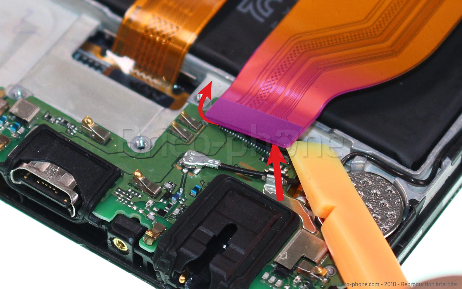 Changement du connecteur de charge sur Honor View 10 photo 1