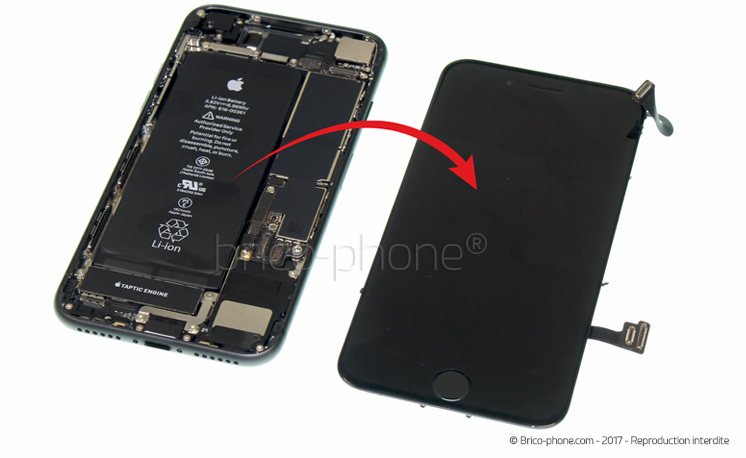 Changement d'écran (vitre+LCD) sans éléments prémontés sur iPhone 8 photo 2