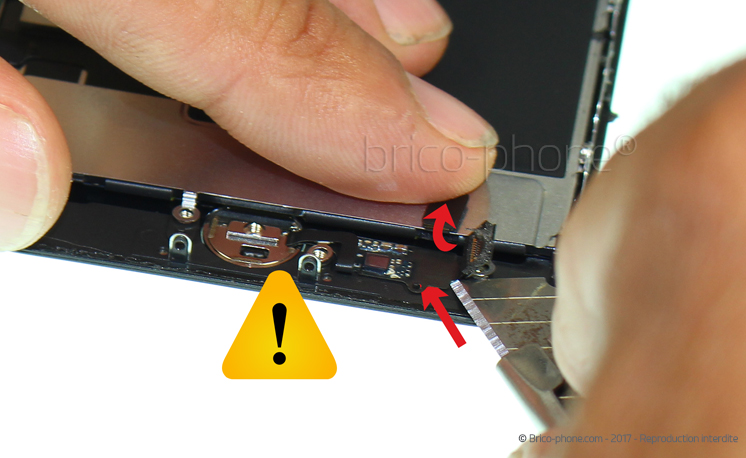 Changement d'écran (vitre+LCD) sans éléments prémontés sur iPhone 8 photo 3