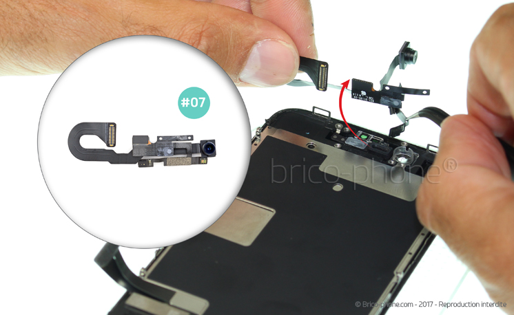 Changement d'écran (vitre+LCD) sans éléments prémontés sur iPhone 8 photo 3