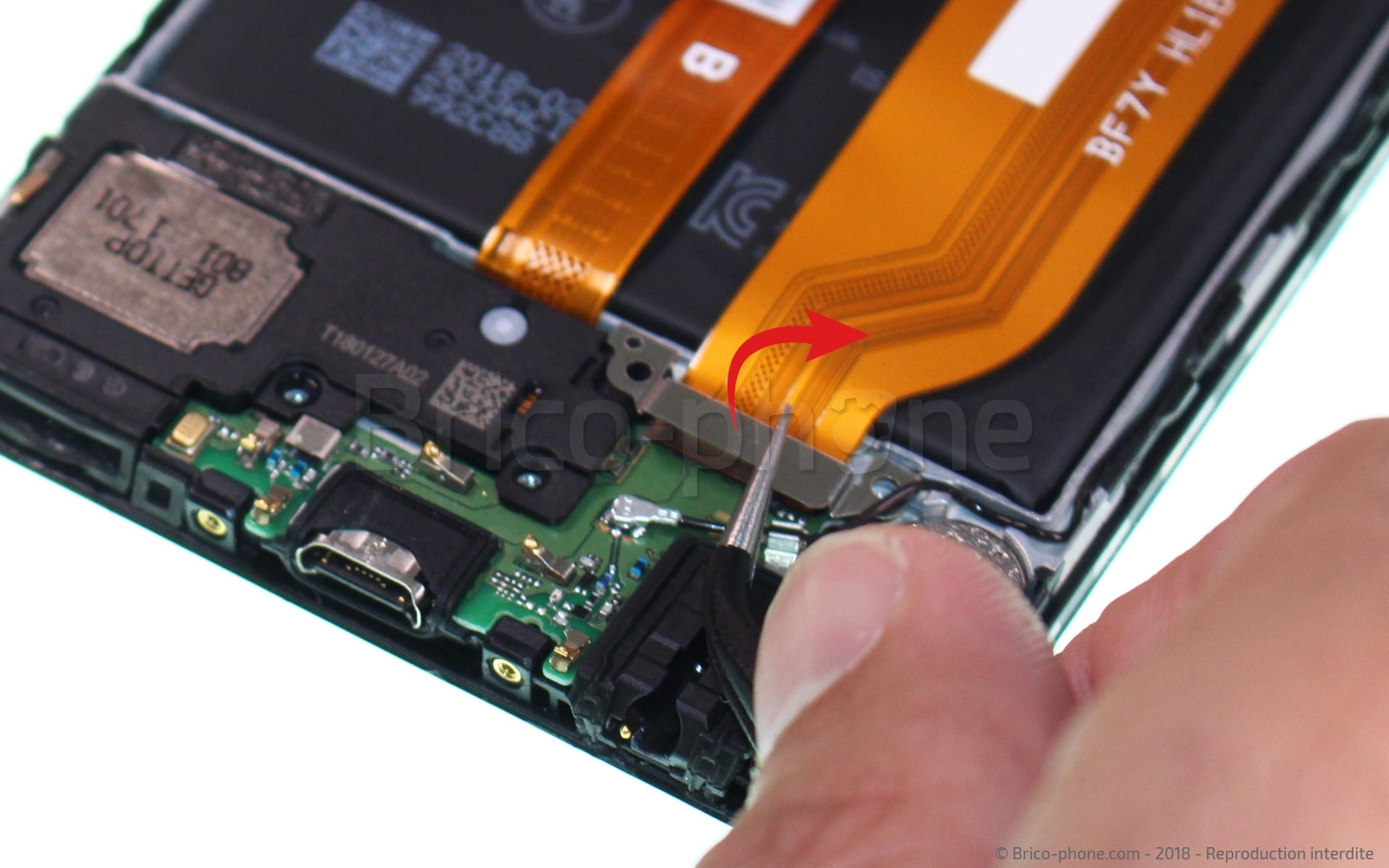 Changement du vibreur sur Honor View 10 photo 3