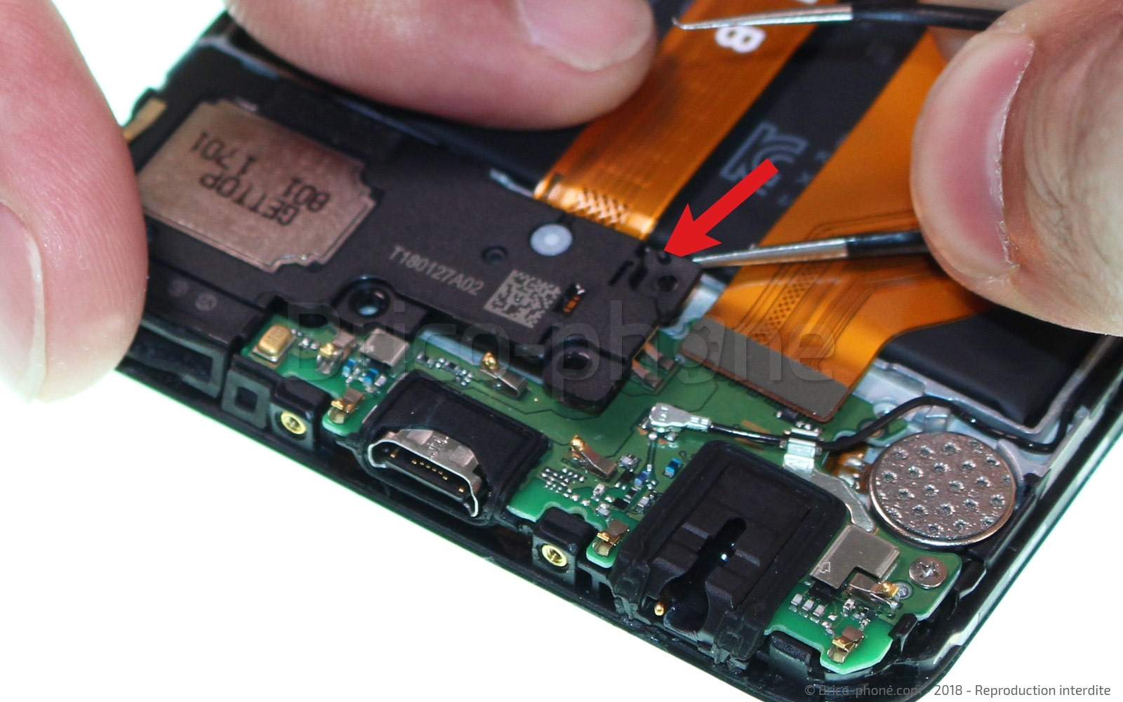 Changement du vibreur sur Honor View 10 photo 1