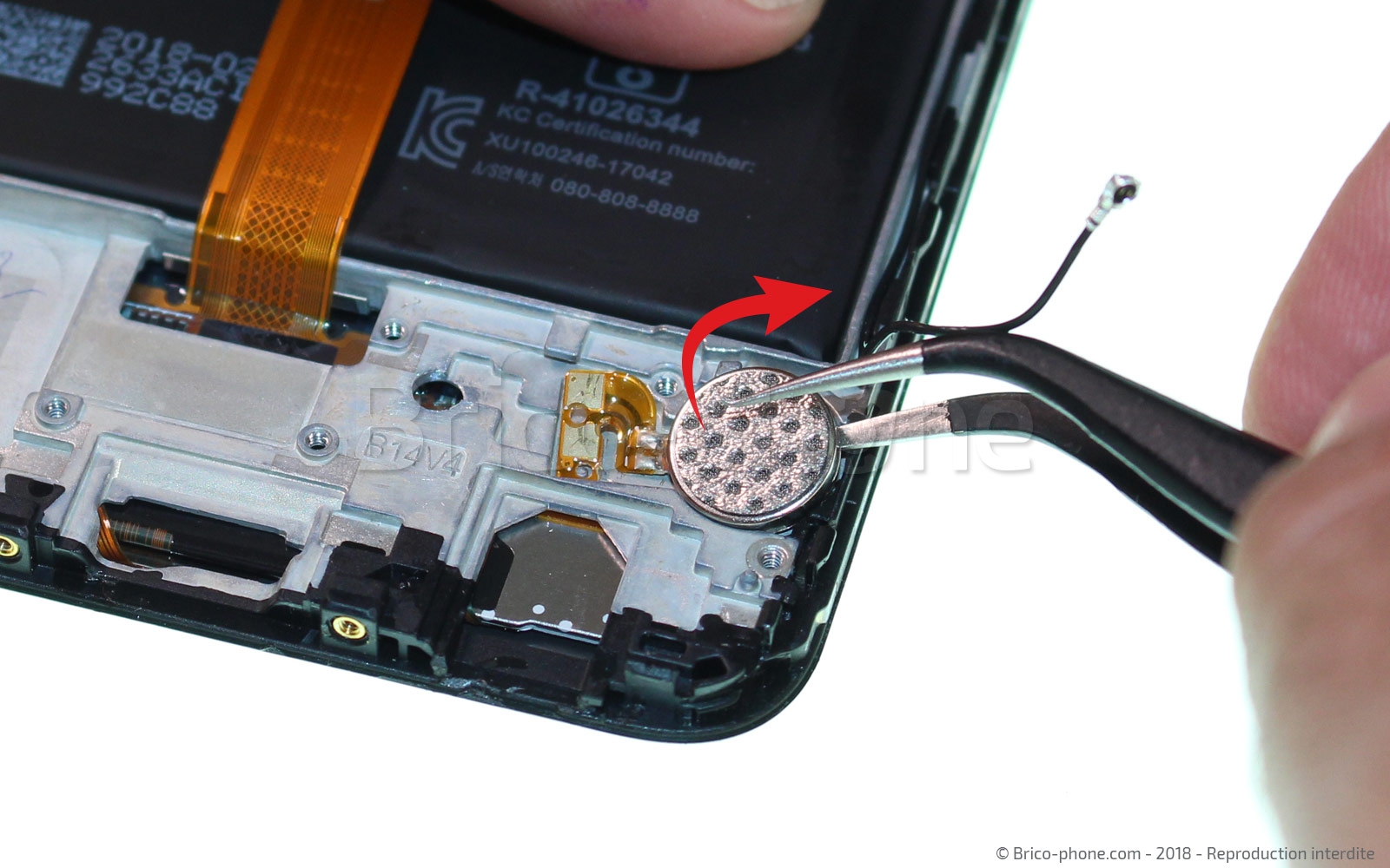 Changement du vibreur sur Honor View 10 photo 2