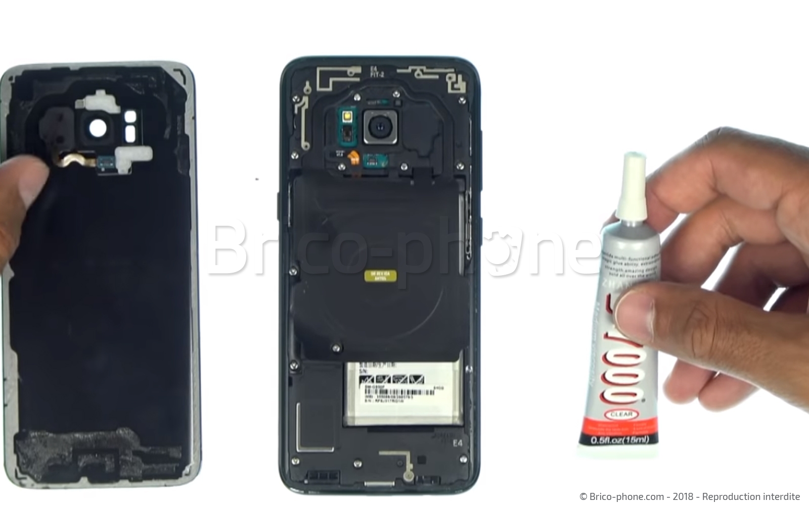 Changement de batterie sur Galaxy S8 photo 1