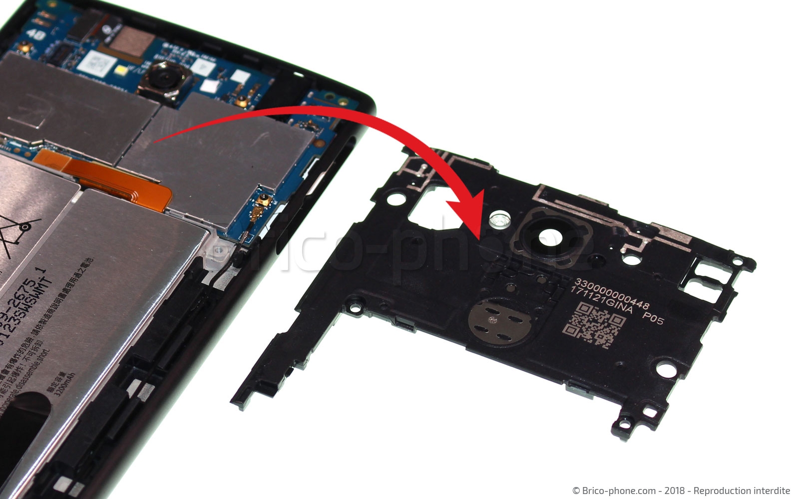 Changement de batterie sur Xperia L2 - L2 Dual photo 3