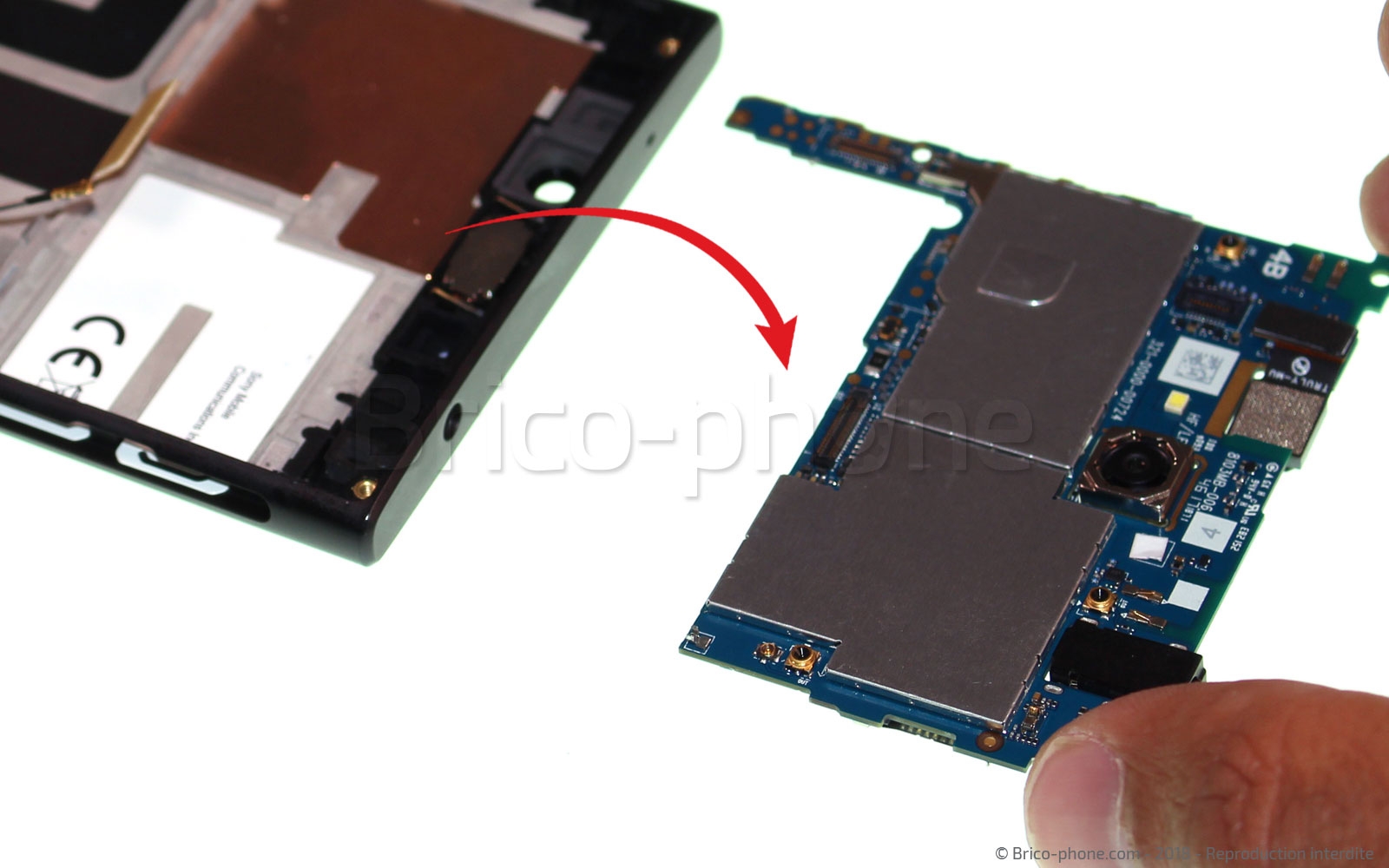 Changement d'écran (vitre+LCD) sur Xperia L2 - L2 Dual photo 3