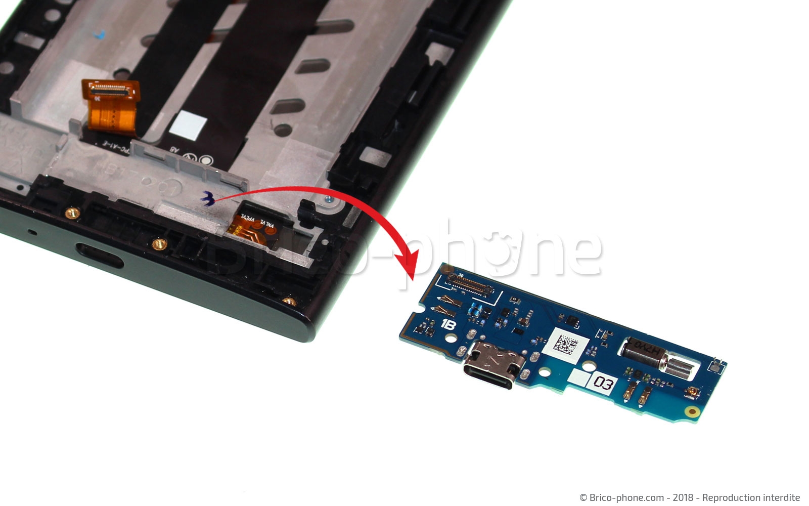Changement d'écran (vitre+LCD) sur Xperia L2 - L2 Dual photo 4