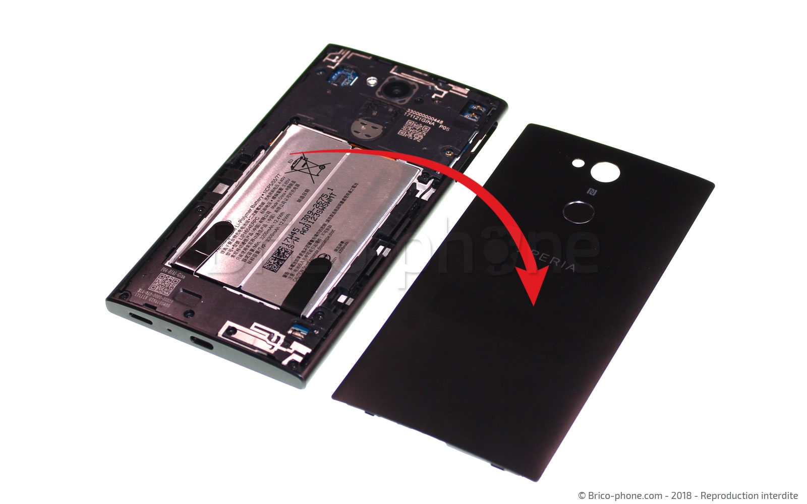 Changement de nappe interconnexion sur Xperia L2 - L2 Dual photo 4