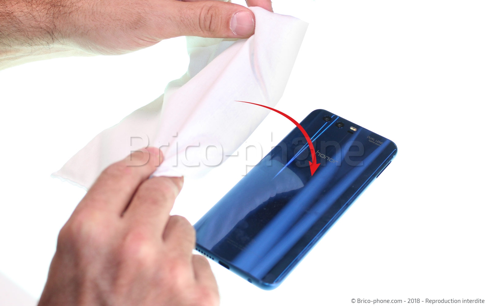 Changement de vitre arrière sur Honor 9 photo 2