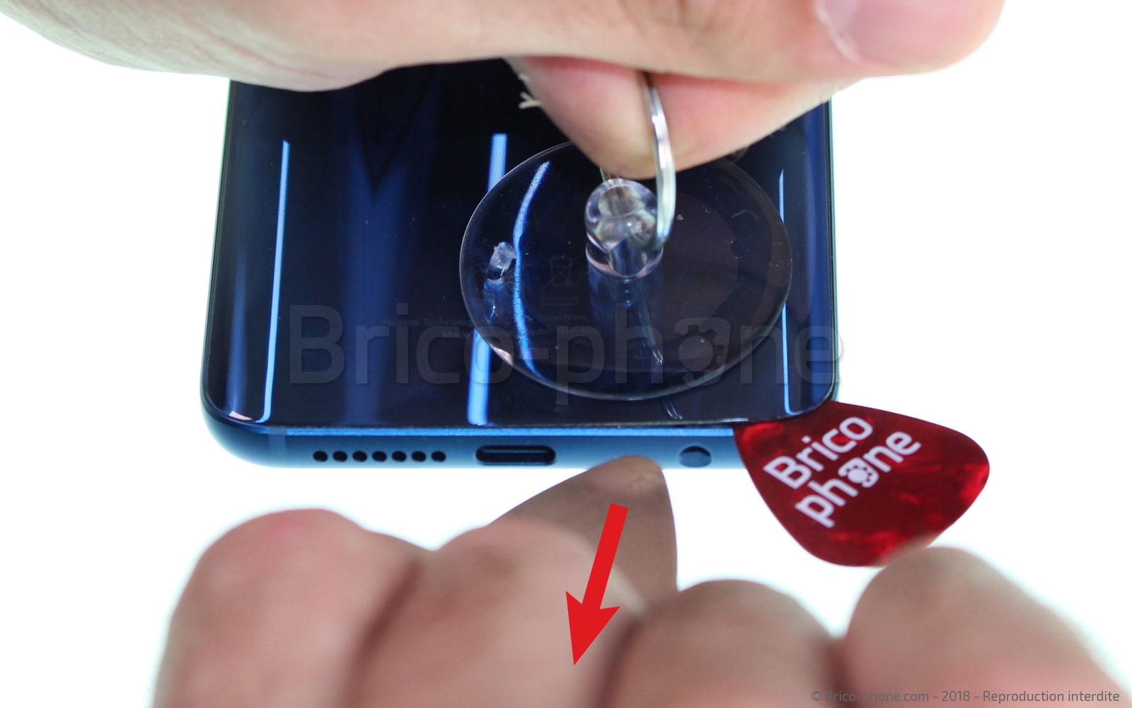 Changement de vitre arrière sur Honor 9 photo 3