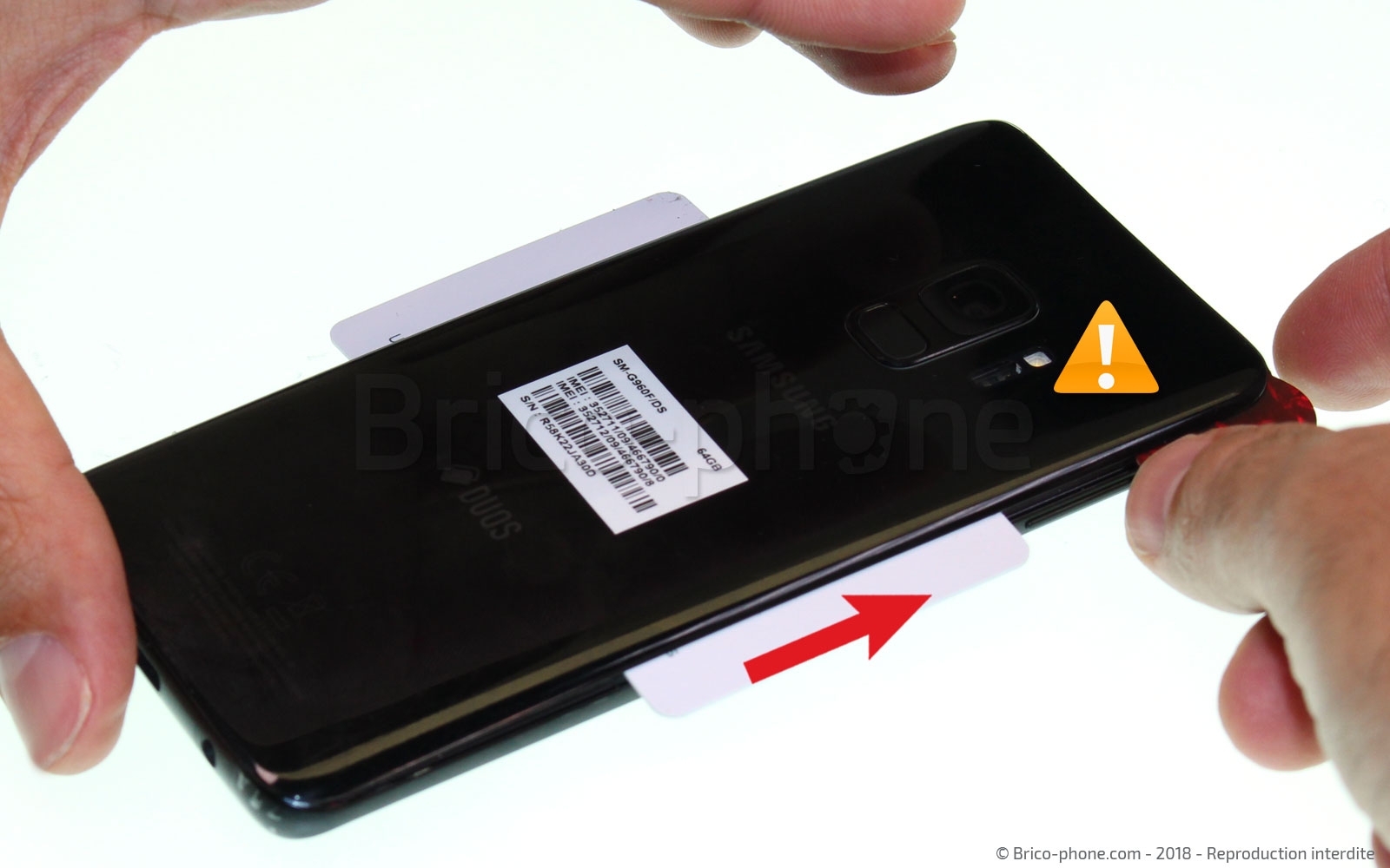 Changement de double caméra avant sur Galaxy S9 photo 4