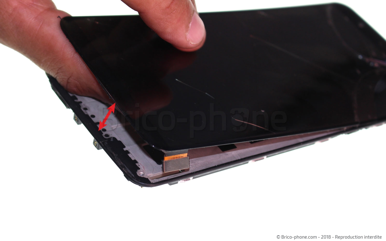 Changement d'écran (vitre+LCD) sur OnePlus 5T photo 2