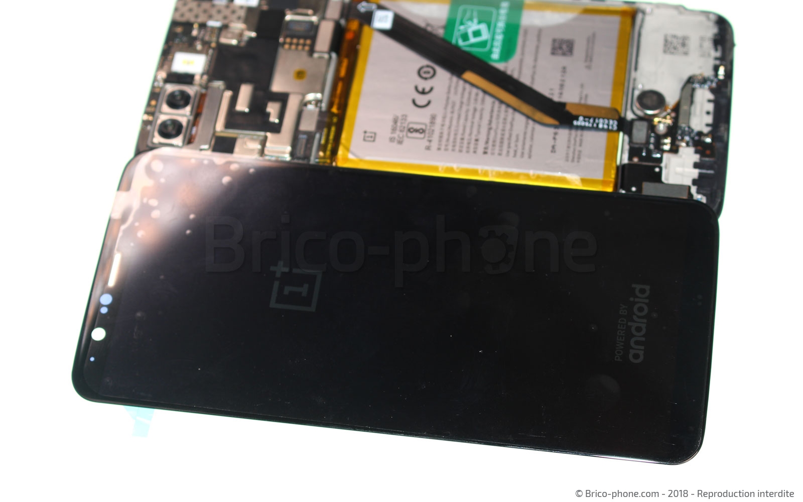 Changement d'écran (vitre+LCD) sur OnePlus 5T photo 4