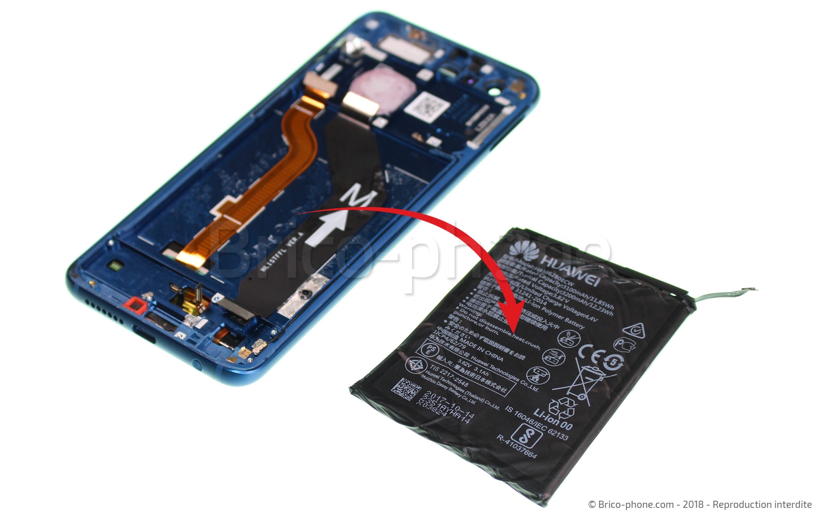 Changement de batterie sur Honor 9 photo 3