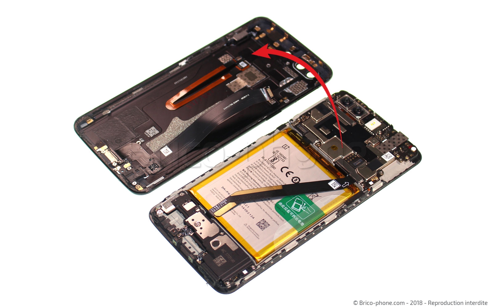 Changement du connecteur de charge et prise Jack sur OnePlus 5T photo 4