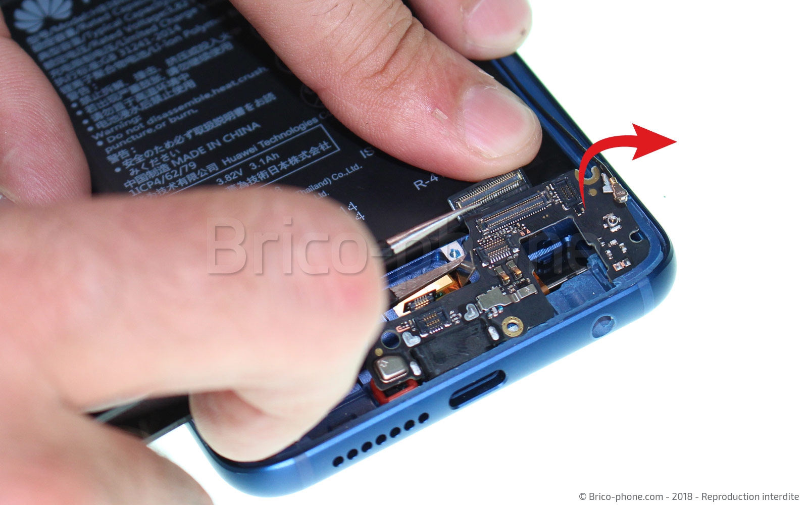 Changement du connecteur de charge sur Honor 9 photo 1