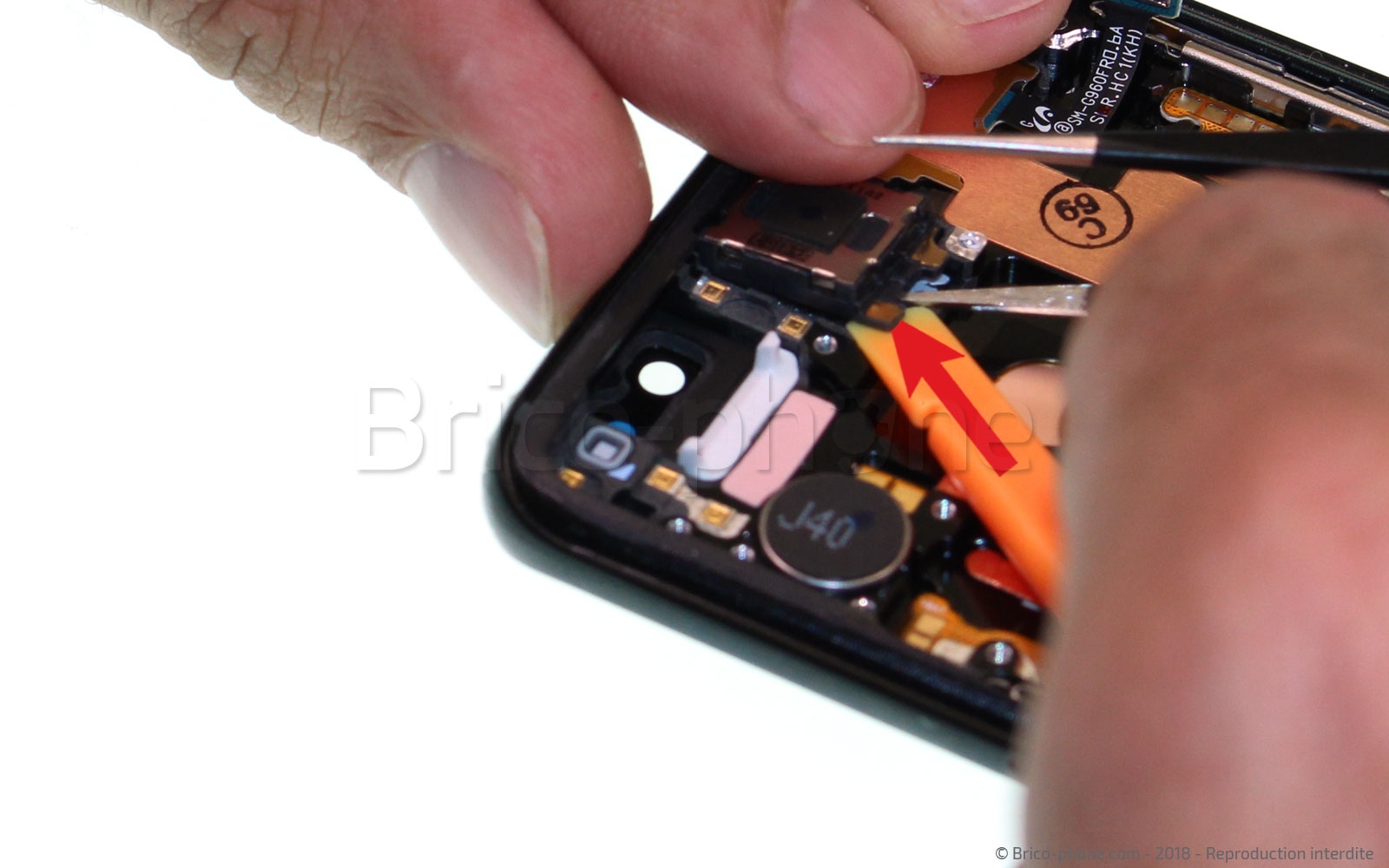 Changement d'écran (vitre+AMOLED) sur Galaxy S9 photo 2