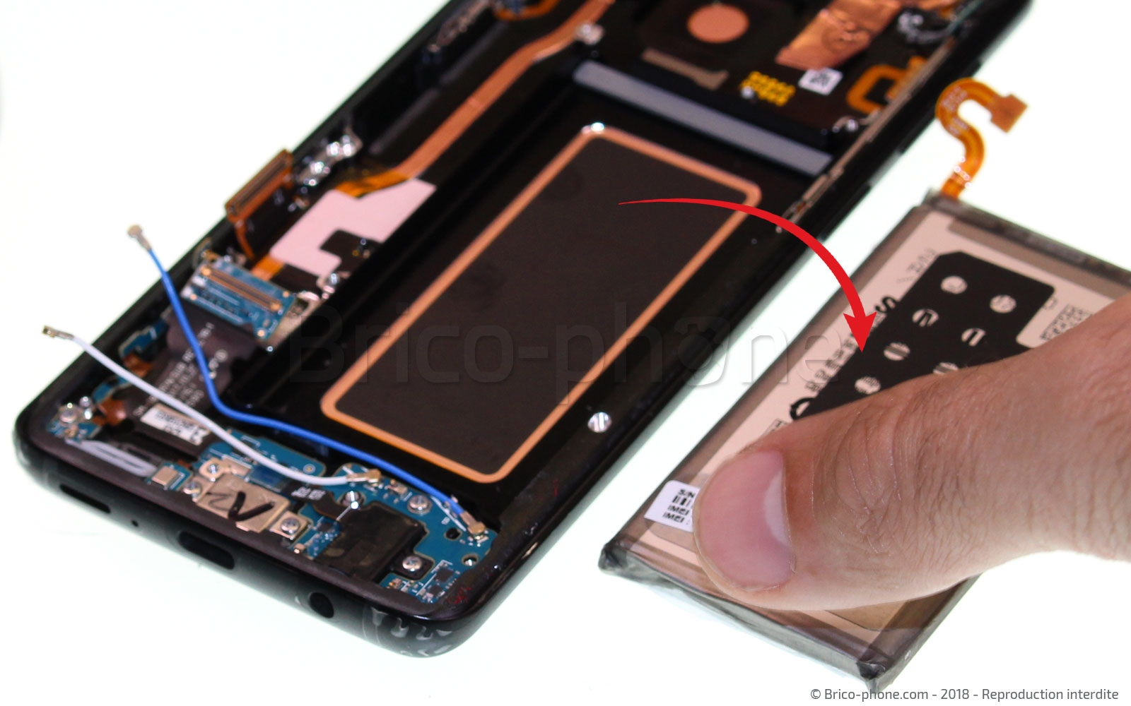 Changement d'écran (vitre+AMOLED) sur Galaxy S9 photo 4