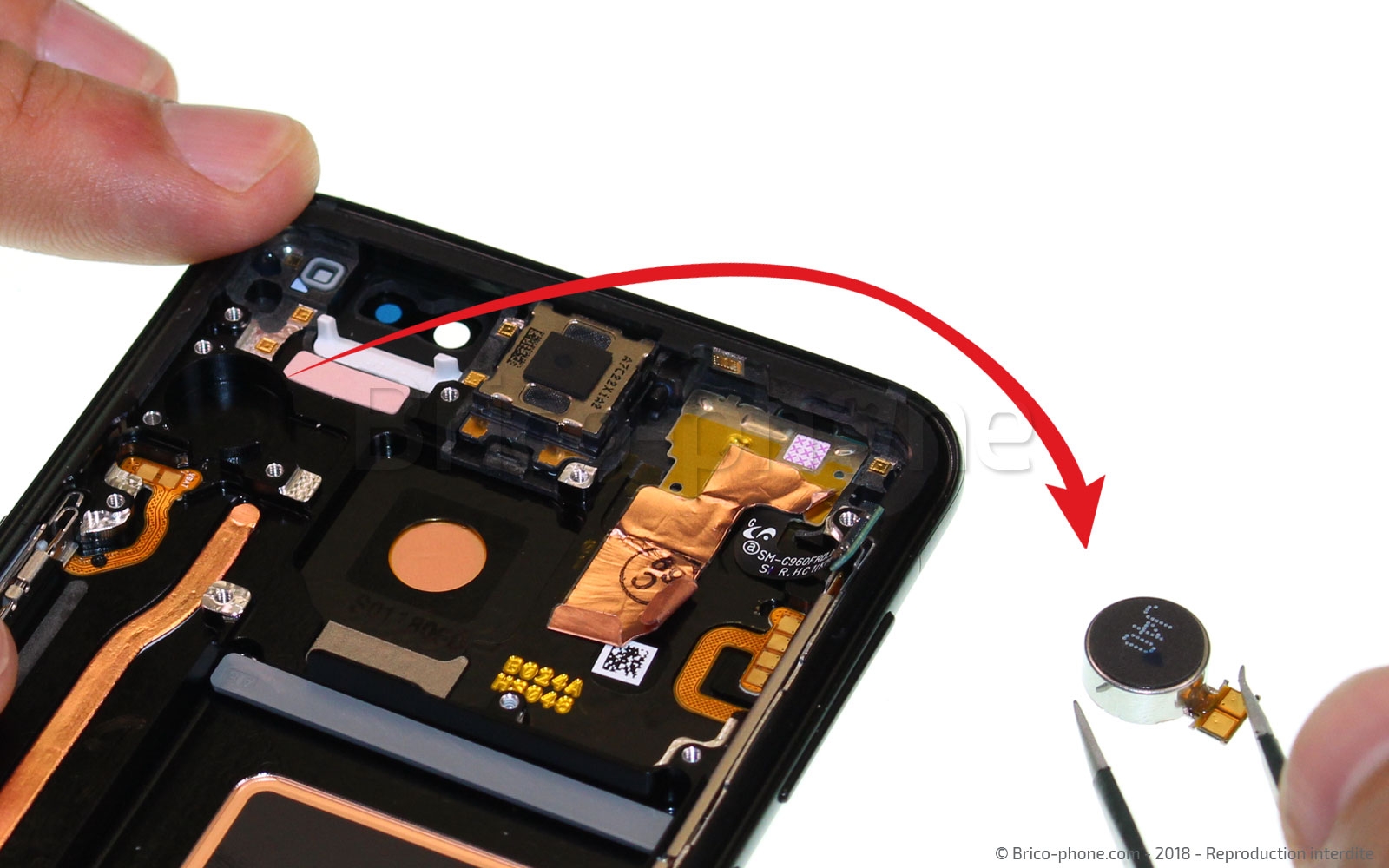 Changement d'écran (vitre+AMOLED) sur Galaxy S9 photo 3