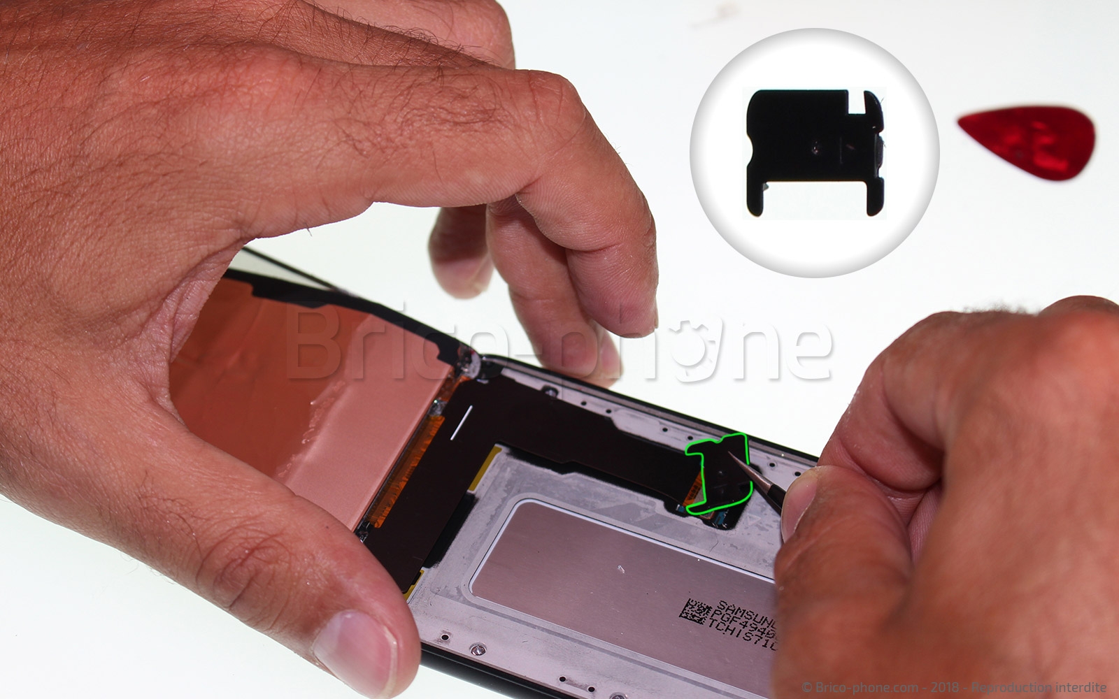 Changement d'écran (vitre+LCD) sur Galaxy A6 2018 photo 2