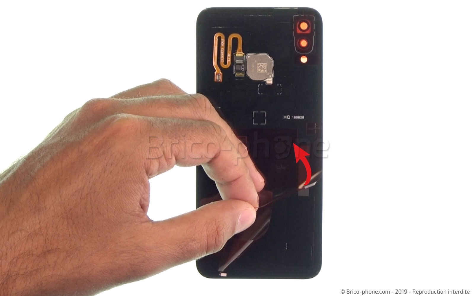 Changement de vitre arrière sur P20 lite photo 4