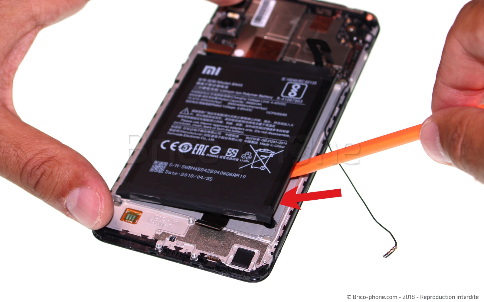 Changement de batterie sur Redmi Note 5 photo 1