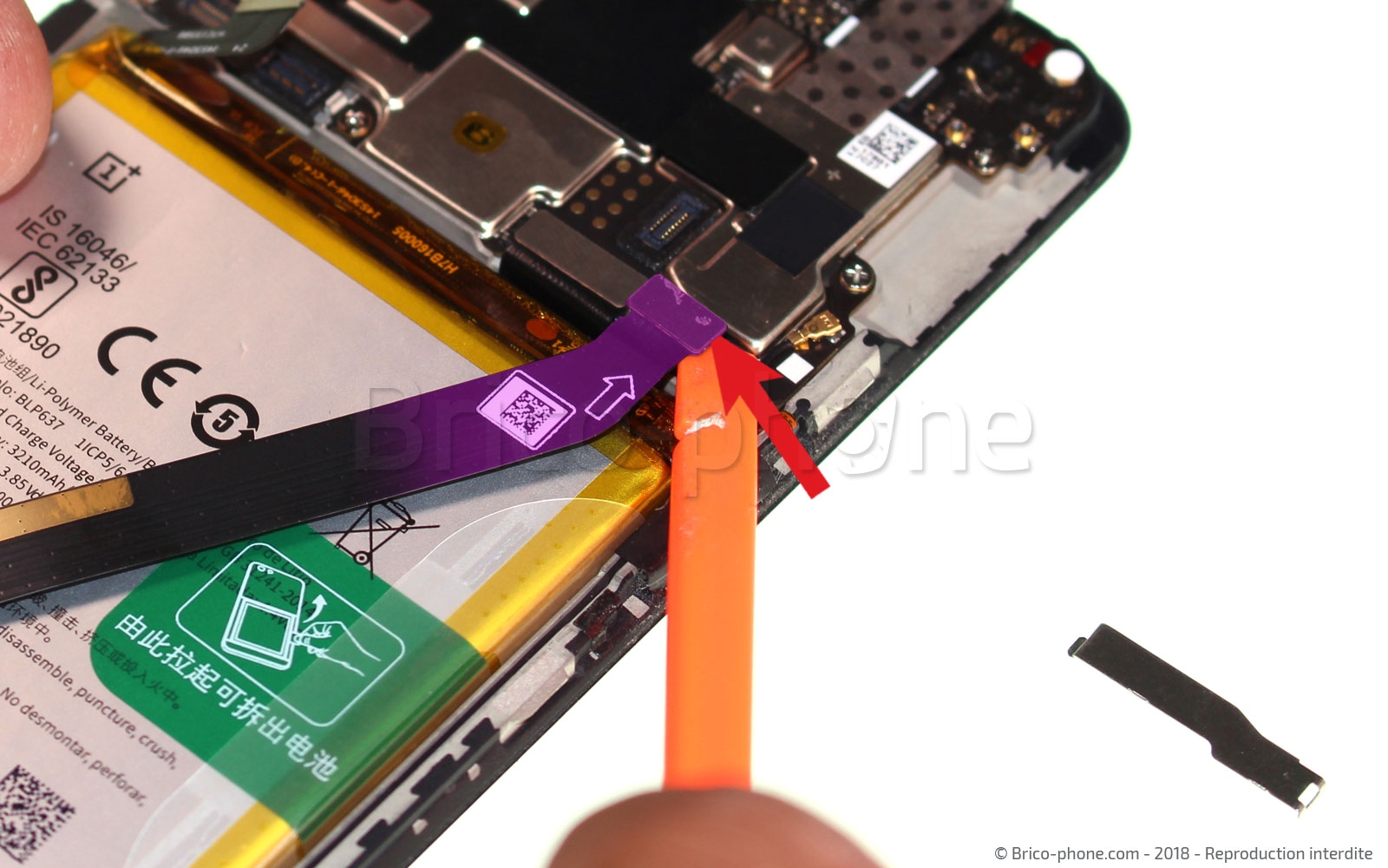 Changement de batterie sur OnePlus 5T photo 2