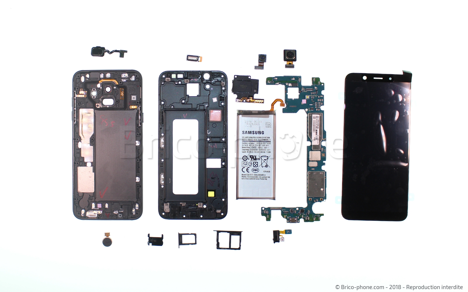 Démontage complet sur Galaxy A6 2018 photo 1