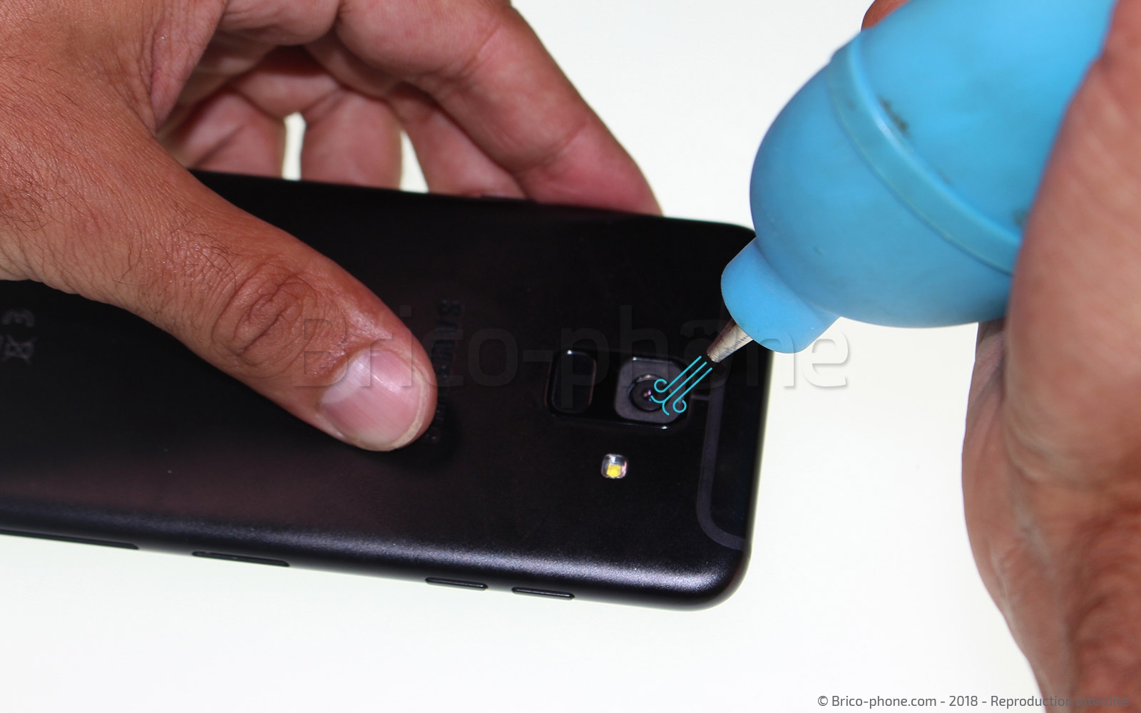 Changement de lentille de caméra arrière sur Galaxy A6 2018 photo 1