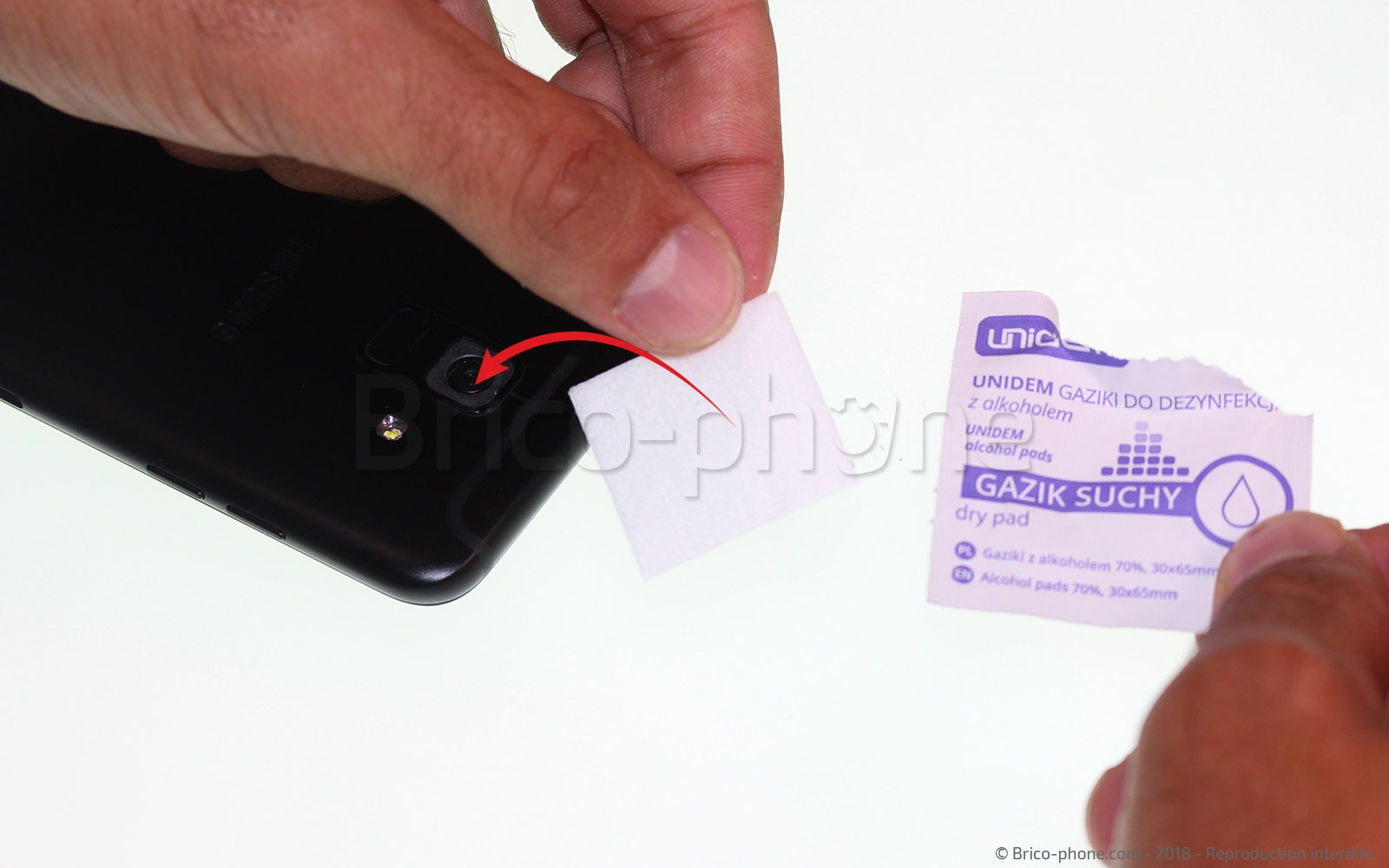 Changement de lentille de caméra arrière sur Galaxy A6 2018 photo 2