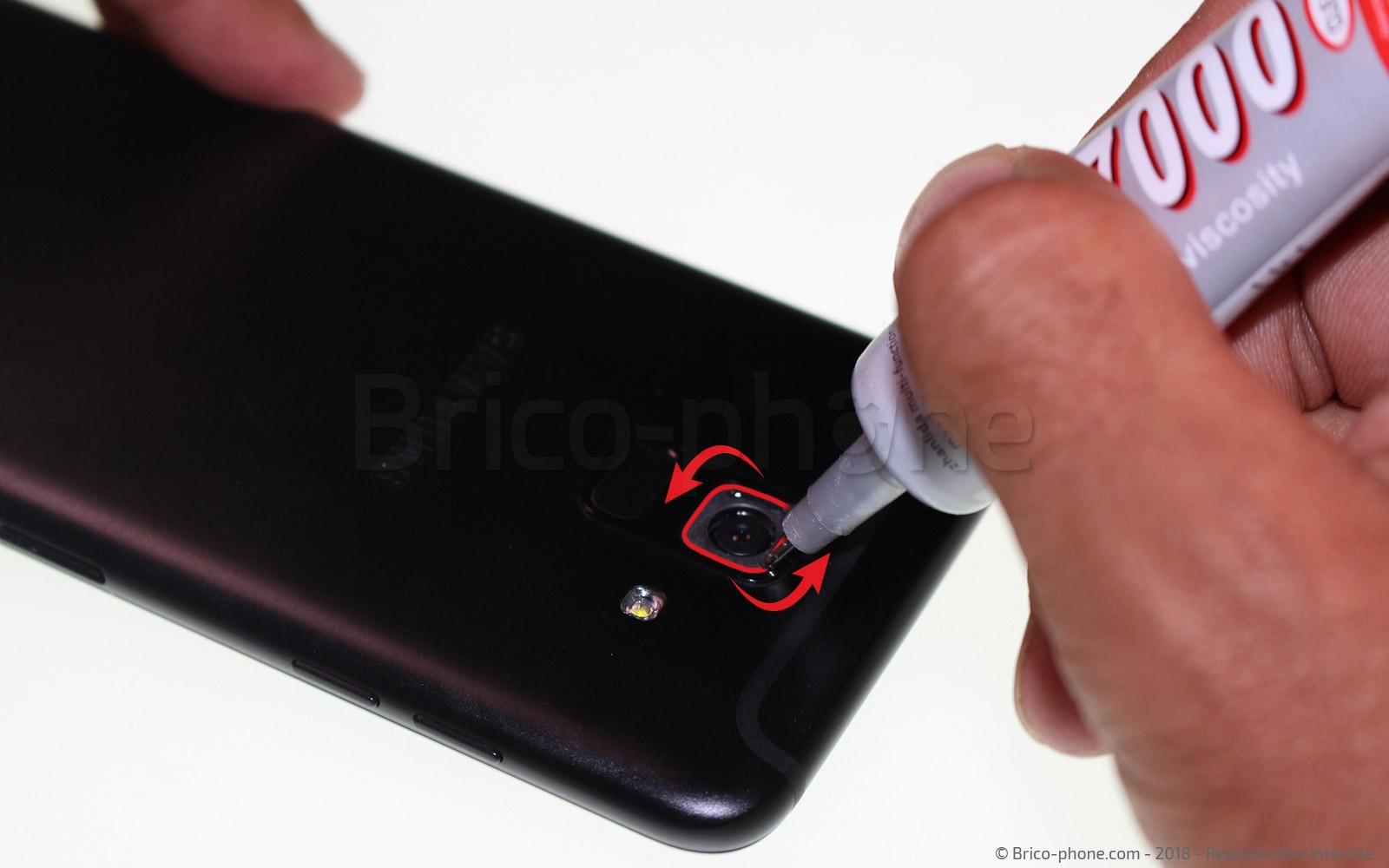 Changement de lentille de caméra arrière sur Galaxy A6 2018 photo 1