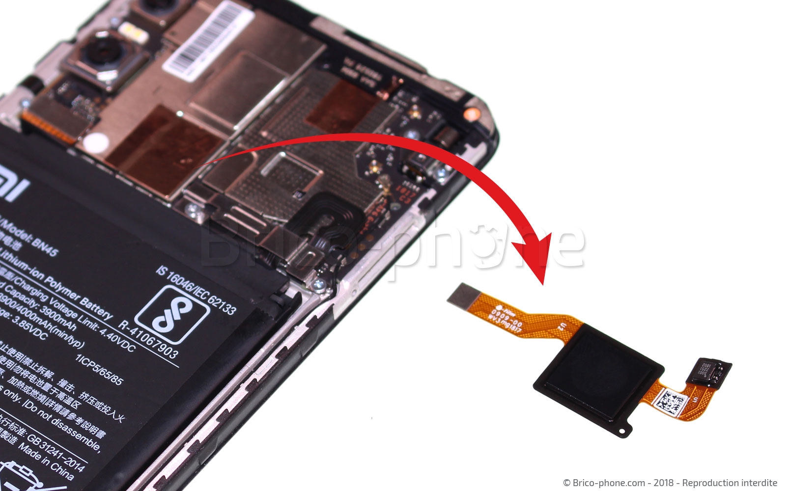 Changement d'écran (vitre+LCD) sur Redmi Note 5 photo 3