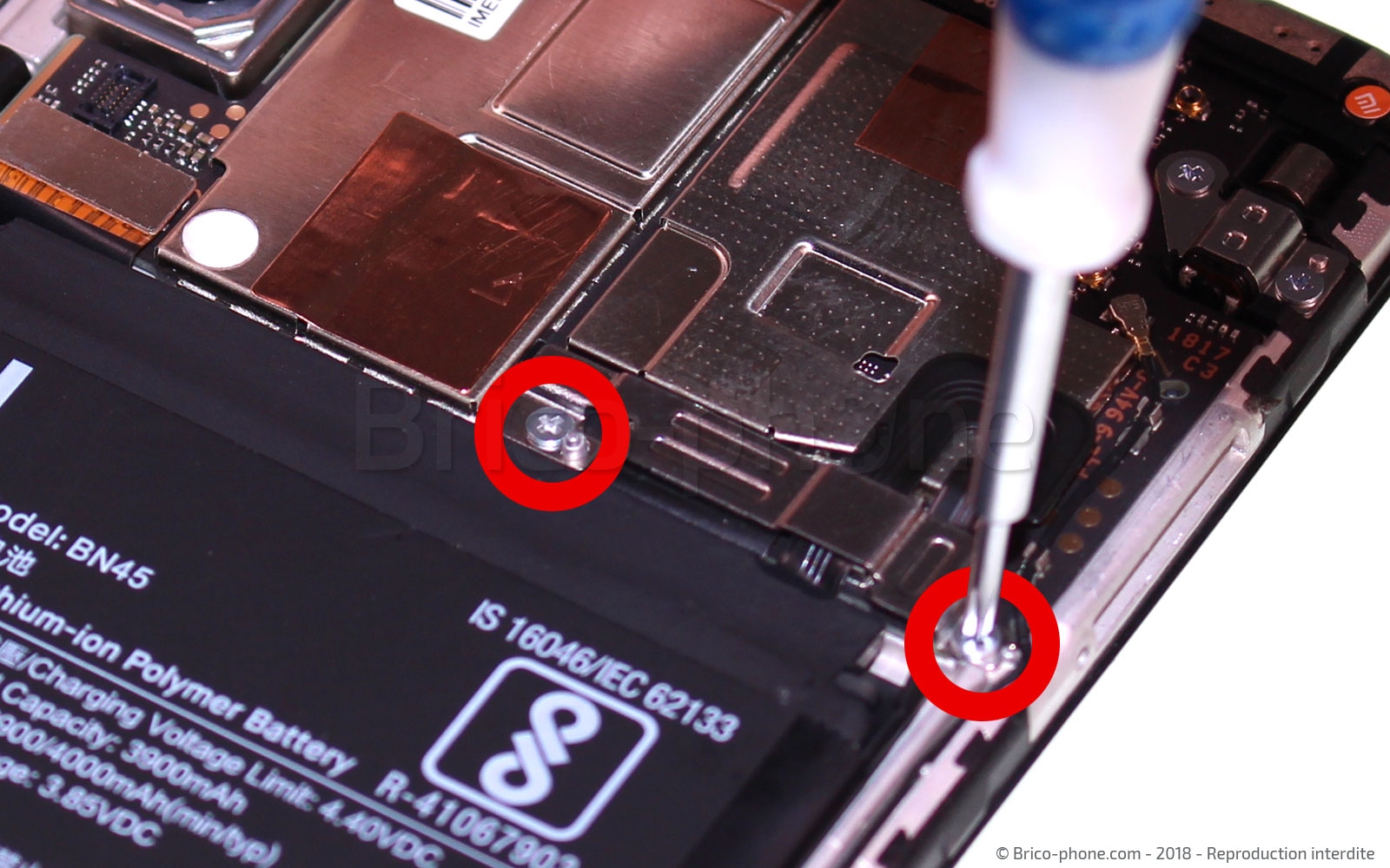 Changement d'écran (vitre+LCD) sur Redmi Note 5 photo 1