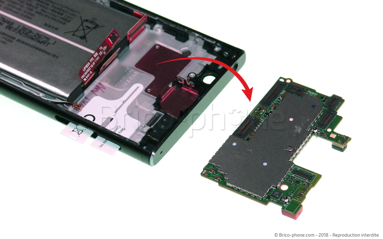 Changement d'écran (vitre+LCD) sur Xperia XA2 - XA2 Dual photo 3