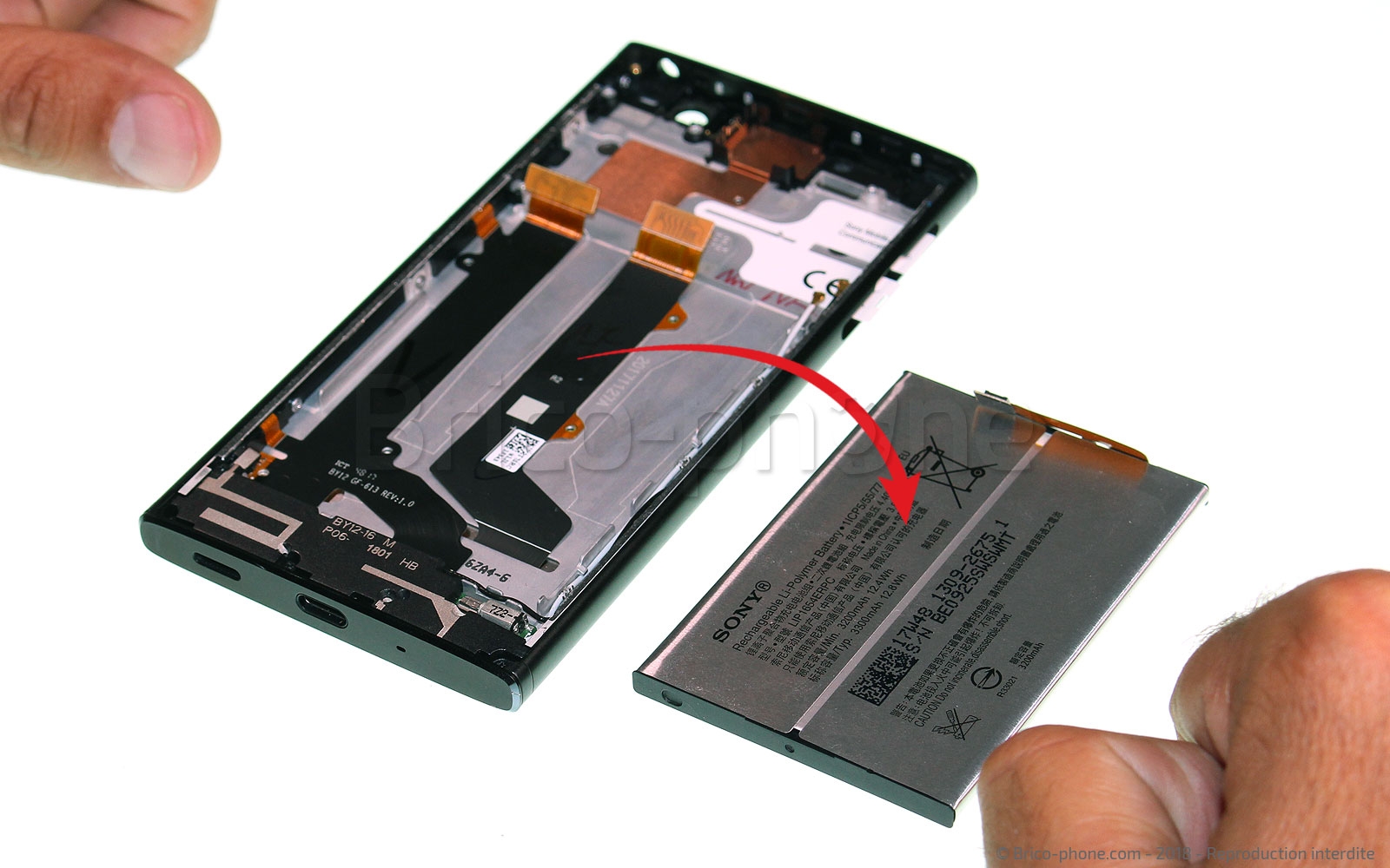 Changement d'écran (vitre+LCD) sur Xperia XA2 - XA2 Dual photo 4