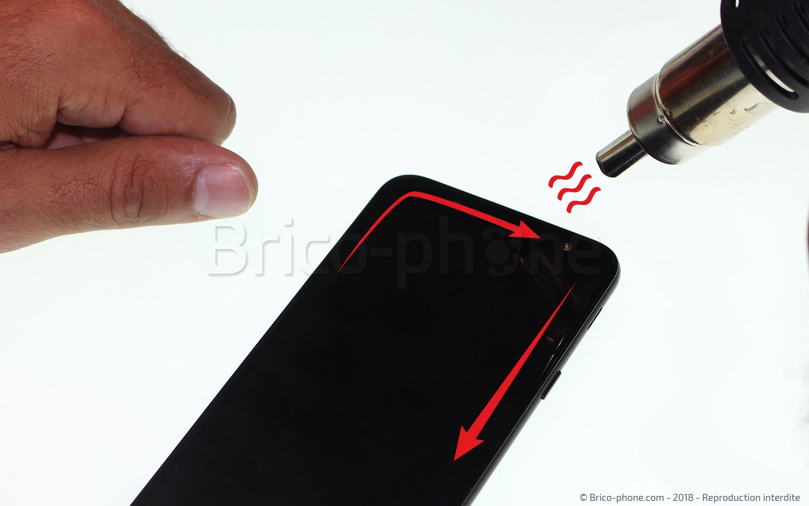 Changement du lecteur d'empreinte digitale sur Galaxy A6 2018 photo 2