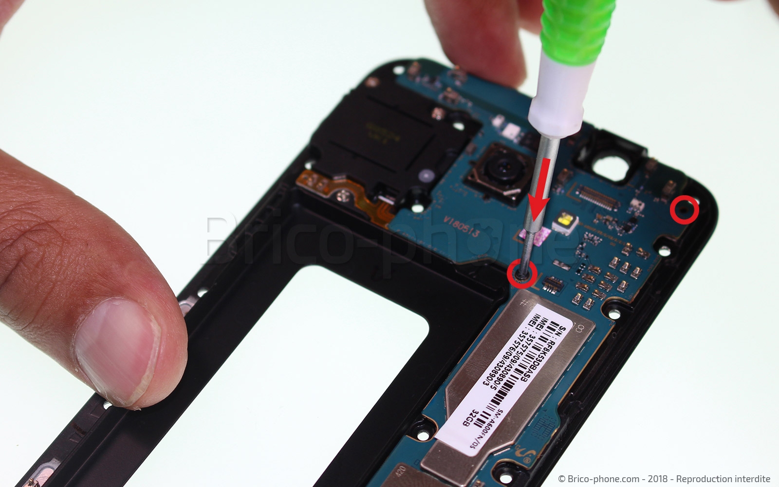 Changement de haut parleur externe sur Galaxy A6 2018 photo 2