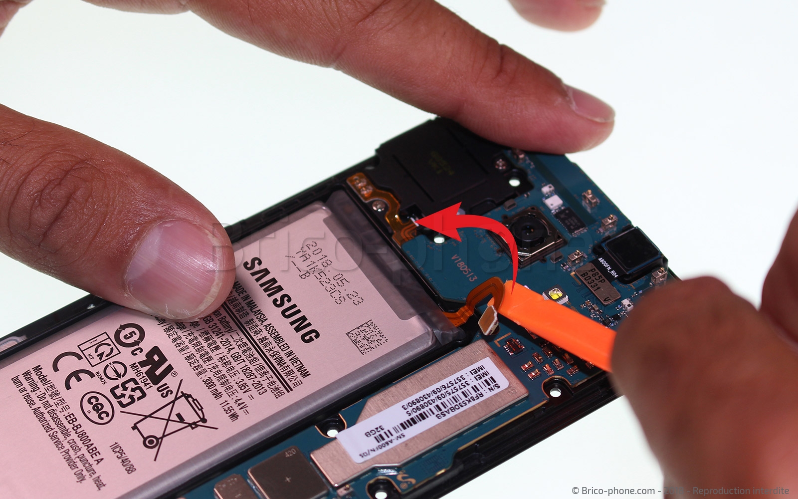 Changement de haut parleur externe sur Galaxy A6 2018 photo 2