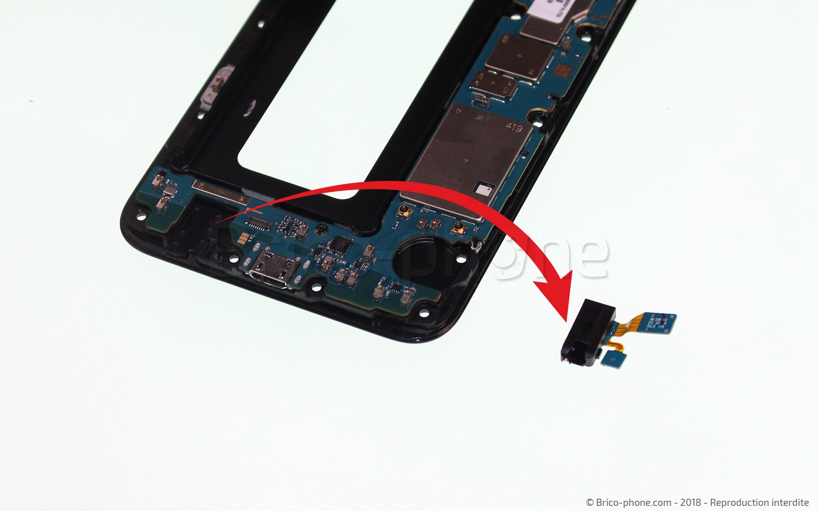 Changement de haut parleur externe sur Galaxy A6 2018 photo 4