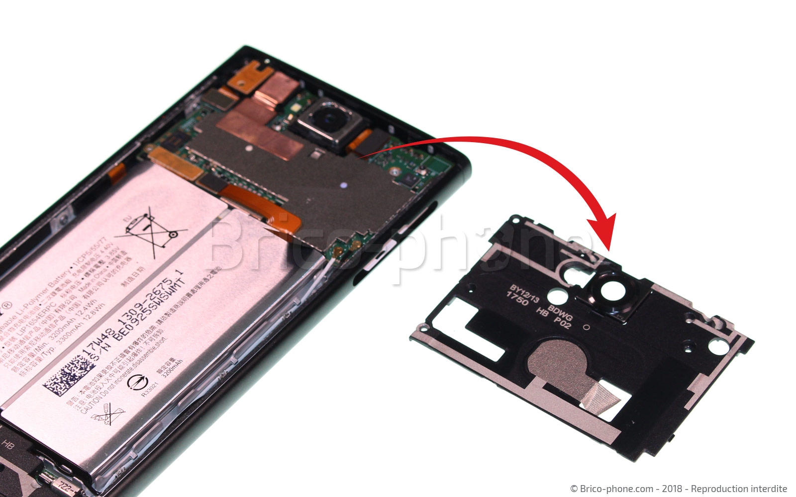 Changement de batterie sur Xperia XA2 - XA2 Dual photo 3