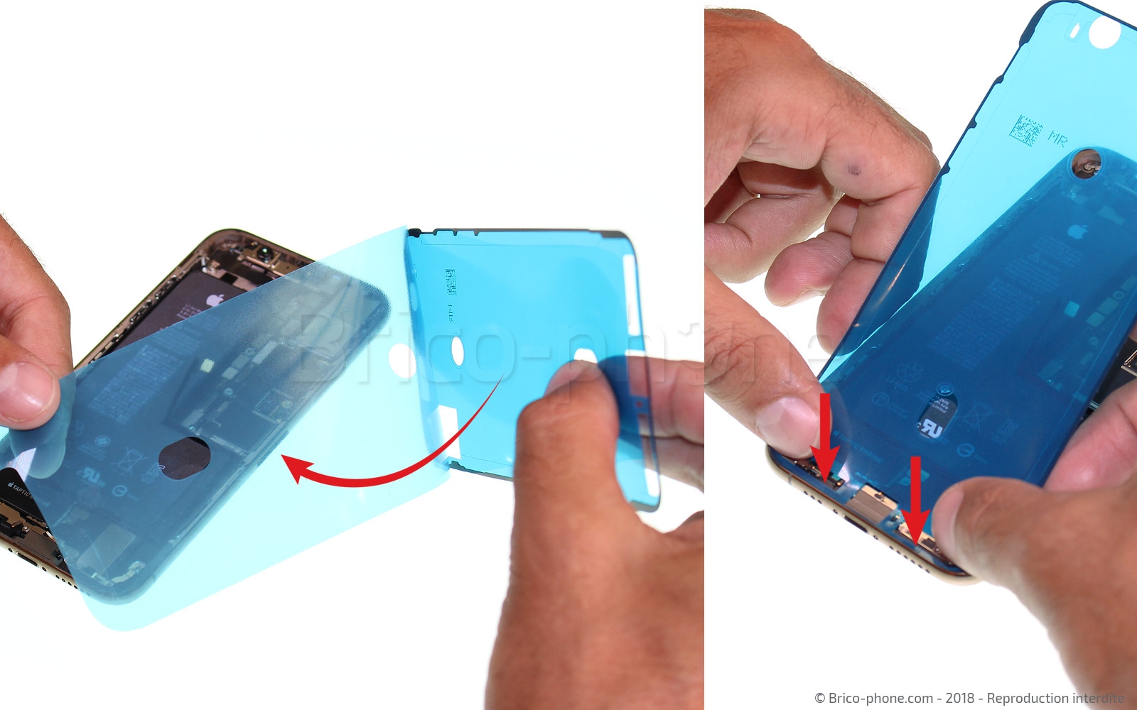 Changement d'écran complet pré-monté (châssis+vitre+OLED) sur iPhone XS photo 1