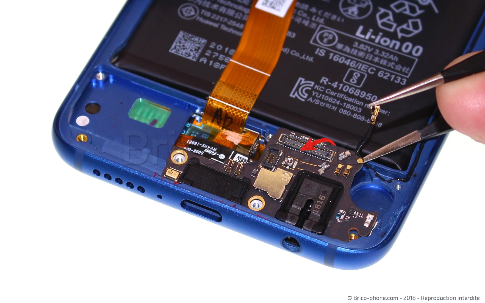 Changement d'écran (vitre+LCD) sur Honor 10 photo 1