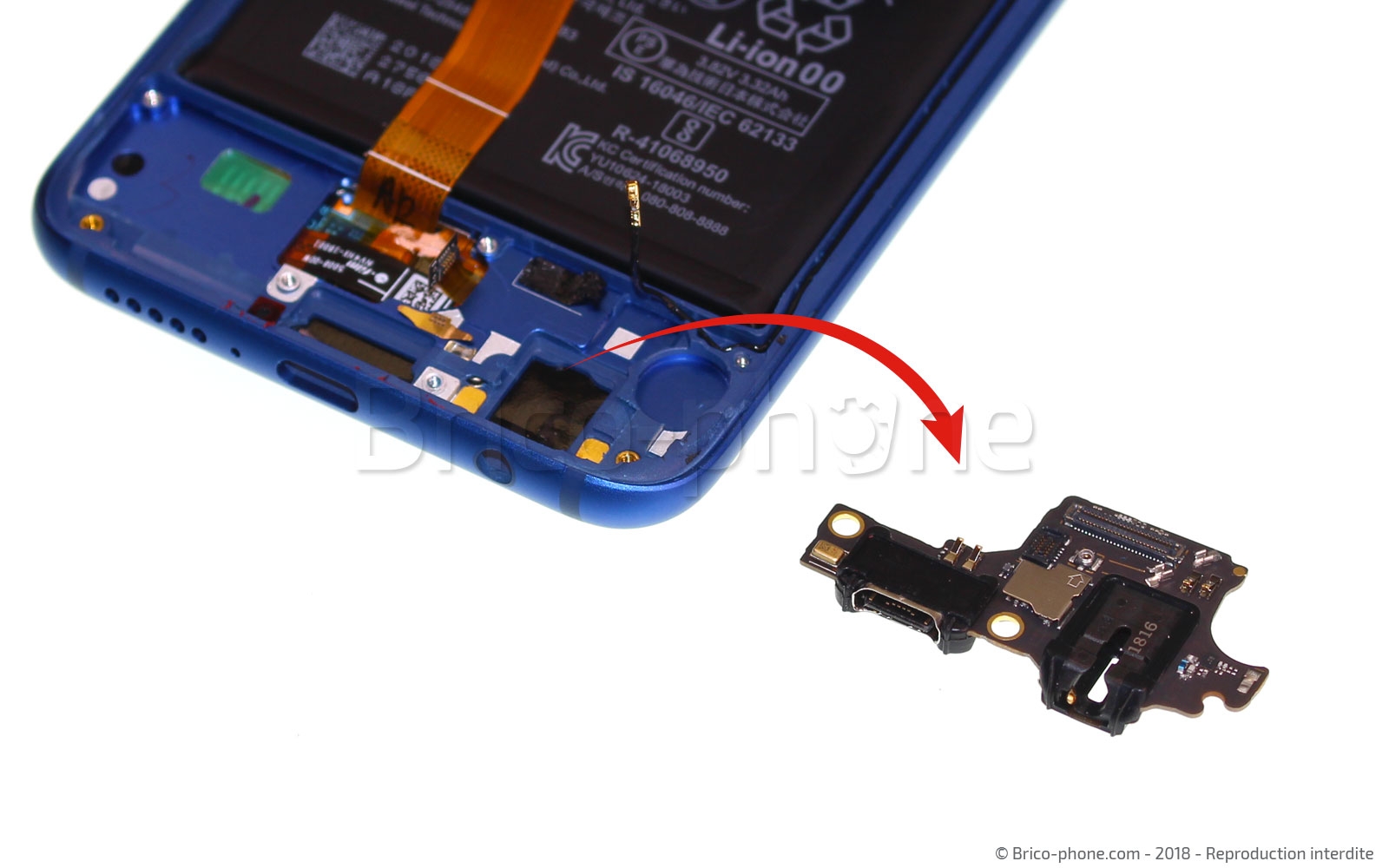 Changement d'écran (vitre+LCD) sur Honor 10 photo 3