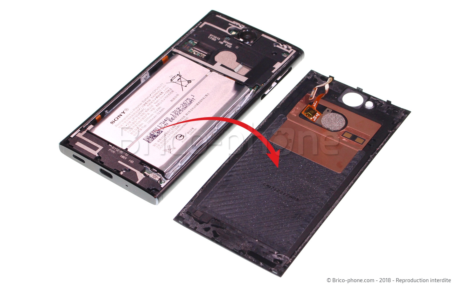 Changement de lentille de caméra arrière sur Xperia XA2 - XA2 Dual photo 3