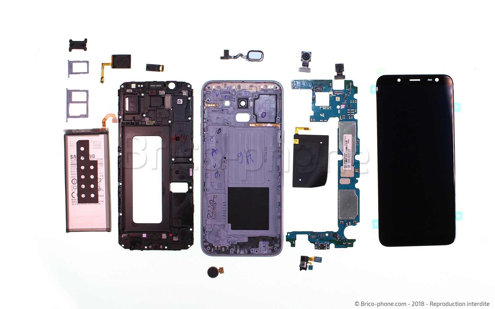 Démontage complet sur Galaxy J6 photo 1