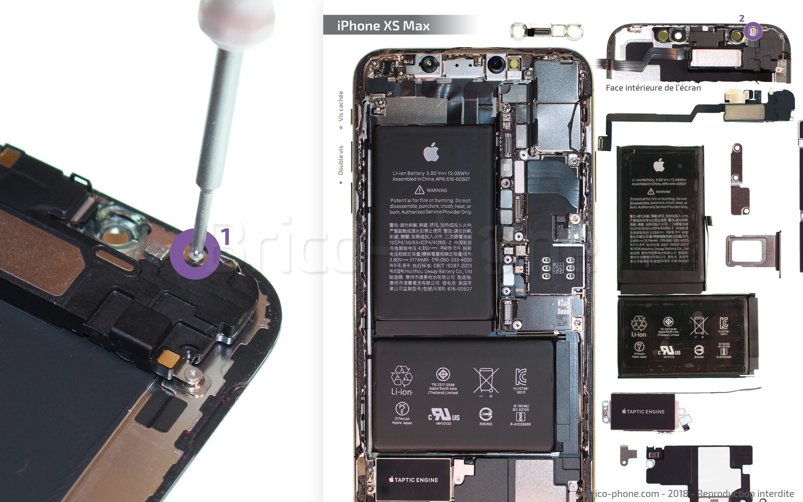 Changement d'écran (vitre+OLED) sur iPhone XS Max photo 2