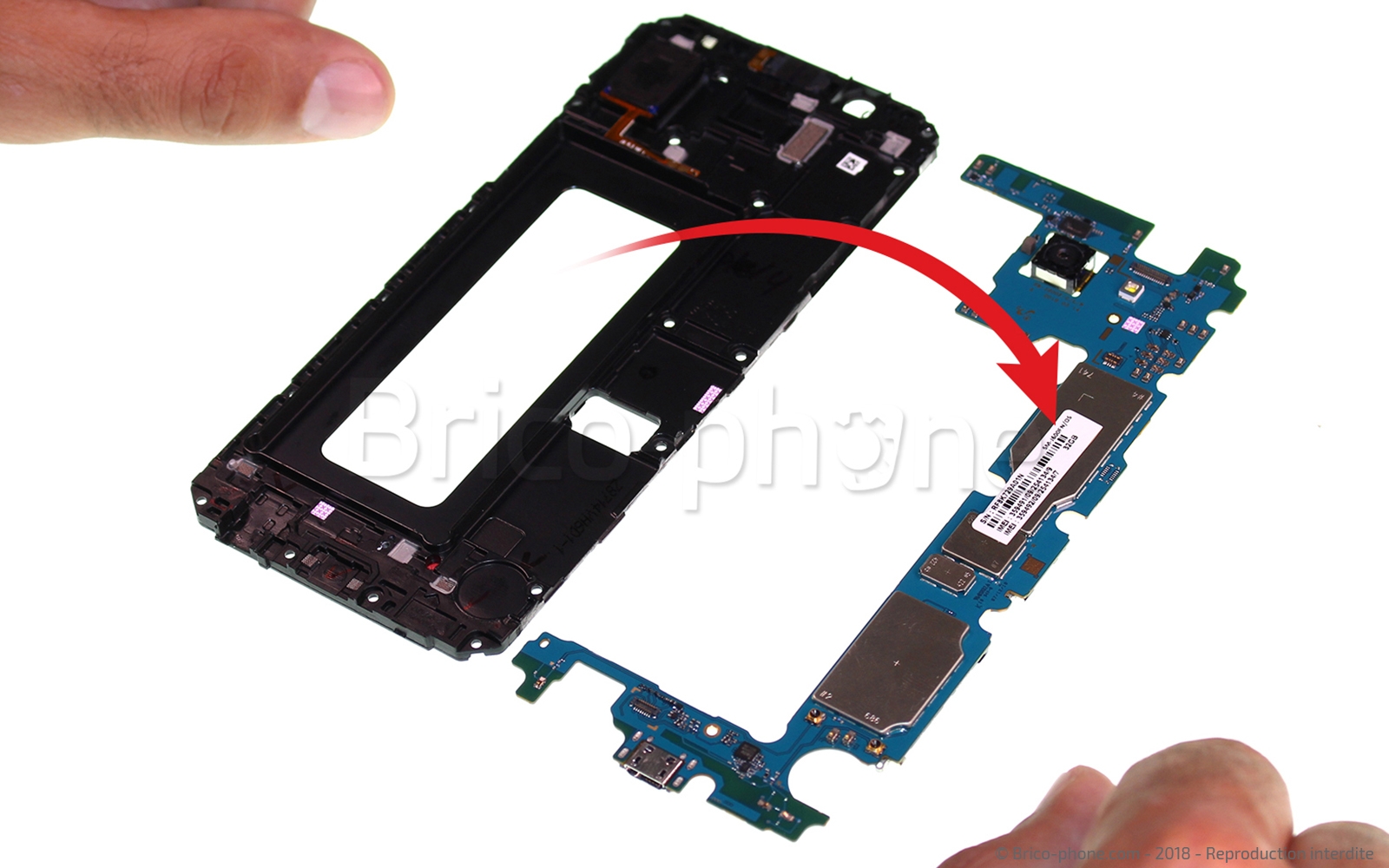 Changement du haut-parleur interne sur Galaxy J6 photo 4