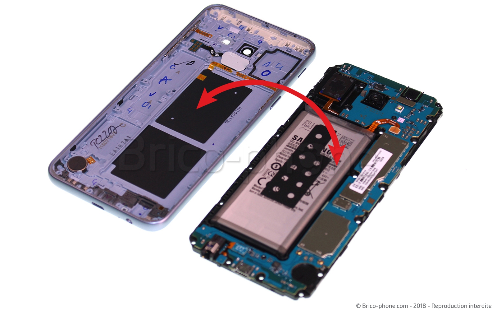 Changement de coque arrière sur Galaxy J6 photo 4